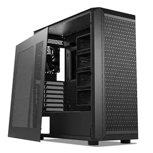 DARKROCK Classico Storage Master Case - ATX Mid Tower Computer Case with 4x120mm Fans, USB 3.0, 10 x 3.5" HDD & 3 x 2.5" SSD Bays, 360mm Radiator Support (Top/Front), GPU Vertical Mount - Black