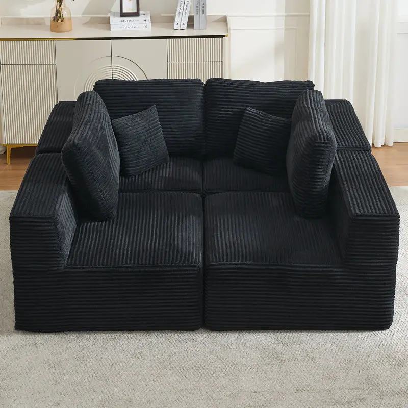 4-Piece Charcoal Black