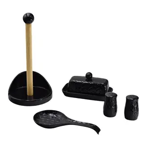 Temp-tations Carved Willow 5-Piece Kitchen Tabletop Set