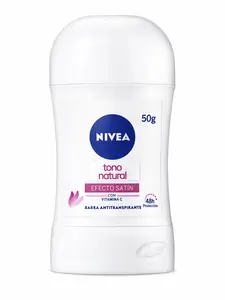 NIVEA Tono Natural Efecto Satin Antiperspirant with Avocado Oil & Vitamin C for Fresh Skin STICK  - 6oz Moisturizing & Brightening Body Care (STICK DEO)
