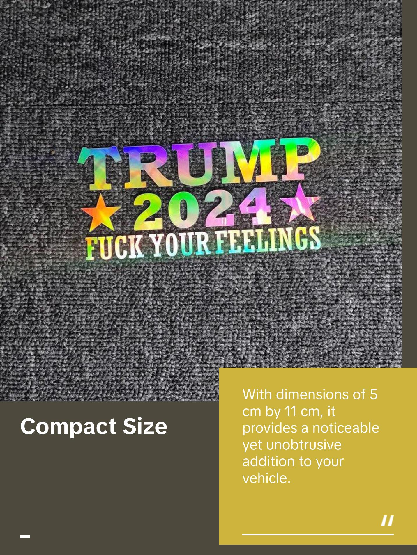 Trump 2024 Reflective Sticker