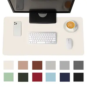 Large Portable Waterproof Non-slip PU Suede Mouse Pad, Multi-functional Computer Keyboard Desk Mat for Gaming and Office Use