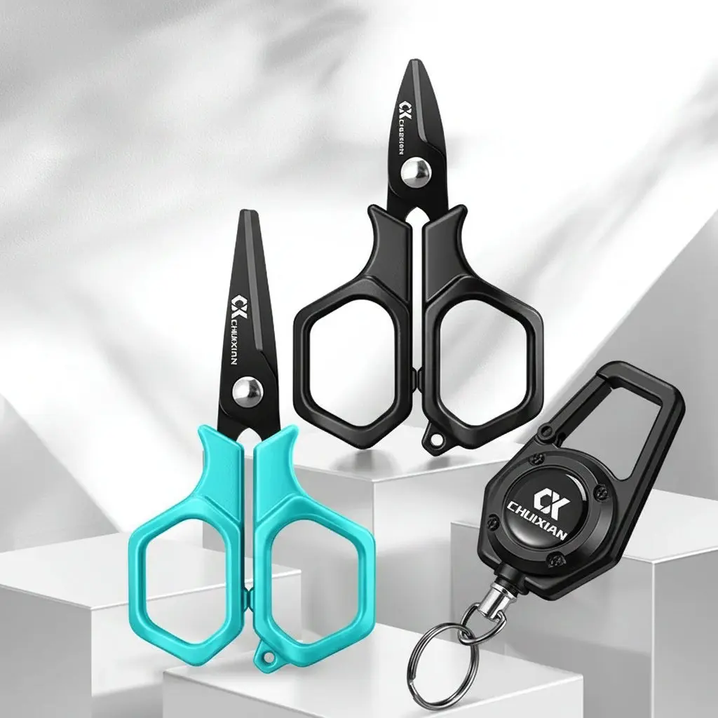 Titanium Plated Fishing Scissors – PE Braid Line Cutter - Titanium Coated