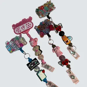 Beaded Retractable Badge Reels