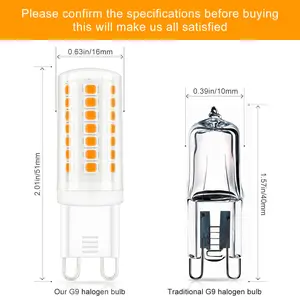 3 Watt (40W Halogen Equivalent), G9 LED, Dimmable Light Bulb, Natural White (4000K) G9/Bi-Pin Base (Pack of 12) cool lights