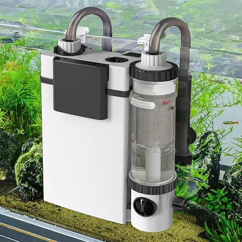 hygger Quiet Hang-On-Back Aquarium Filter, 5-40 Gal Tank Fit (30-Gal/30gal Compatible), 132GPH Flow, Surface Skimmer, Spray Bar, 3 Floss Pads, Bio Media, Adjustable Flow, Easy Change, Telescopic Intake, 3 Water Patterns, Inlet/Outlet Assembly