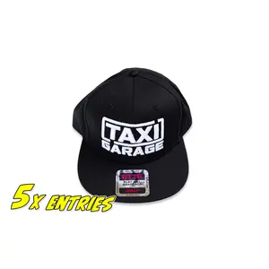 TAXI GARAGE Black Snap Back Hat