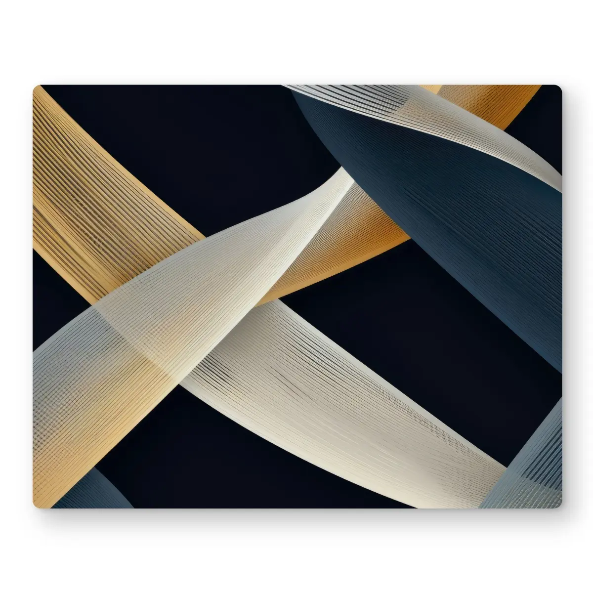 Conscious Sales C1MP16205XHEDX 16 x 20 in. Ropes of Destiny - Beige Metal Print Wall Art - Stylish Art