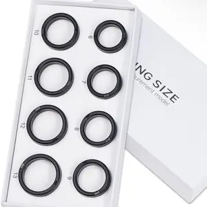 Smart Ring Health & Fitness Tracker Sizing Kit - 6 to 13 Size Range with Touchscreen, Gesture Control, and Bluetooth Connectivity