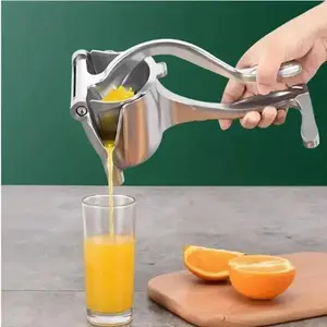 Efficient Juice Squeezer - Easy-to-Clean Heavy-Duty Professional Citrus Juicer Extraction Manual Citrus Squeezer Press Kitchen Tools for Moms Christmas Gifts - Aluminium