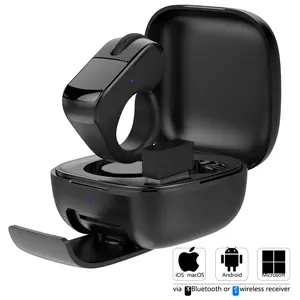 Multifunctional Ring Mouse,Tiktok Scrolling Ring,Remove Control with Touchpad,Bluetooth/2.4G,Wireless Scroller for iPhone/Android/PC,Remote Control for Kindle App/Camera/Video Recording