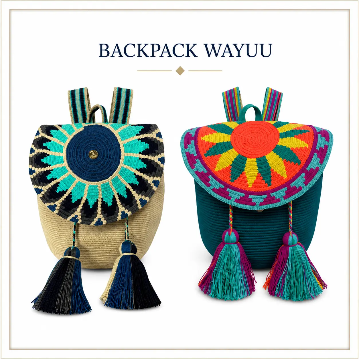 WAYUU BACKPACK LARGE TROPICAL ESCAPE COLLECTION