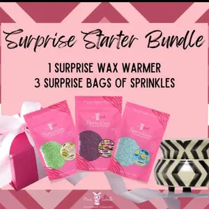 Bundle includes warmer and 3 sprinkles Bundle includes warmer and 3 sprinkles