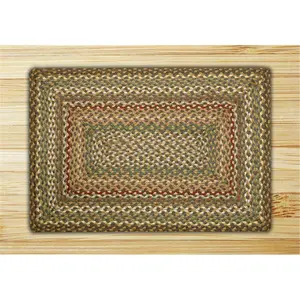 212 MAIN Biodegradable Natural Jute Weave Earth Tones Home Decor Rug, 33-051 Fir Tonal Rectangle Natural Fiber Rug