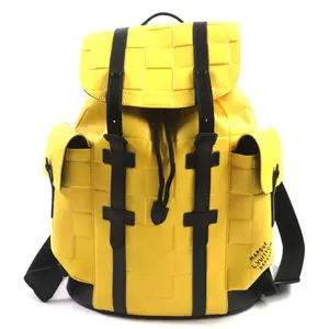 Pre-owned Louis Vuitton Canvas Tote Bags Damier Scuba Christopher MM Backpack