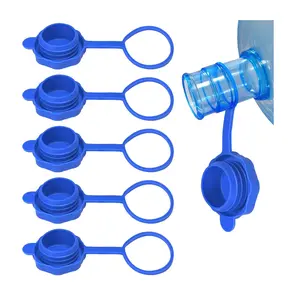 5PCS 55mm Water Jug Caps, Reusable Non-Spill Lids for 3 & 5 Gallon Bottles, Upgrade Replacement Water Bottle Tops