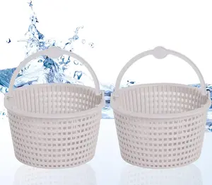 SPX1091C Skimmer Basket 2-Pack Compatible with Haywardd Automatic Skimmers SP1091LX,SP1091WM,6.4" Top, 3.4" Deep, 4.7" Bottom with Handle, Set of 2 Above Ground Pool Skimmer Basket