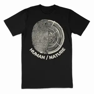 Human Nature Fingerprint Tree Rings T-Shirt