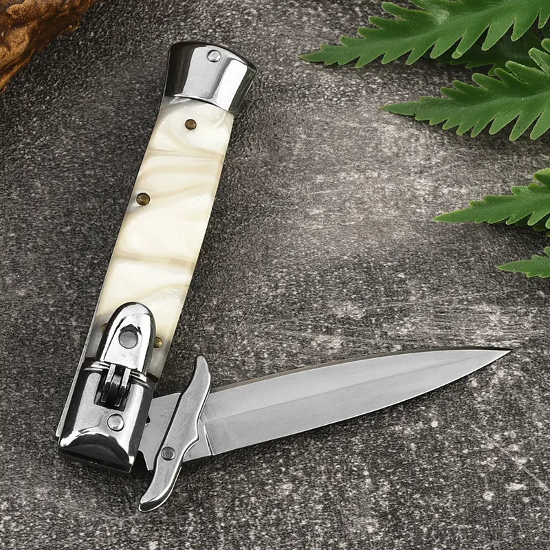 Portable Kitchen Utility Knife, Compact Fixed Blade Stainless Steel Cooking Tool for Food Prep, Camping Meals & Outdoor Cooking