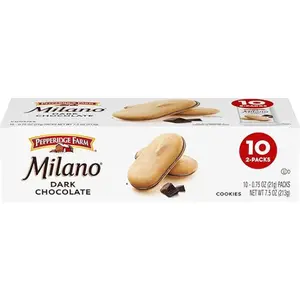 Milano Cookies, Dark Chocolate, 10 Packs, 2 Cookies per Pack