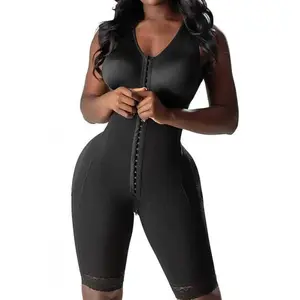 Lipo Post Surgery Faja Colombiana with Built-in Bra, Snatched Body Bra Shapewear, Compression, No Rear Compression, 3 Compression Womenswear Comfort