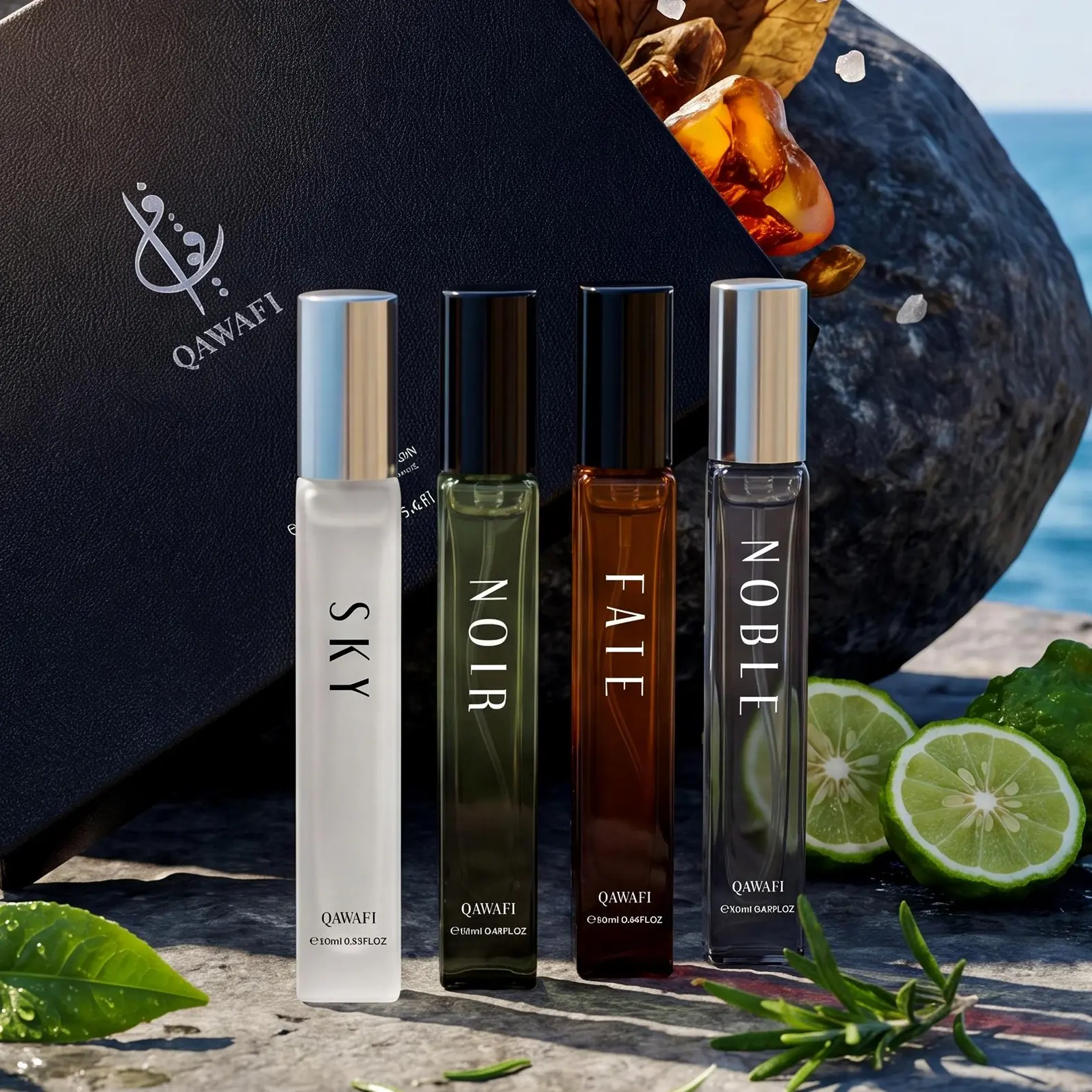 Men‘s Perfume Discovery Set | Fresh Woody Aromatic Scent | Extrait De Parfum 4x10ml | 8H+ Long Lasting