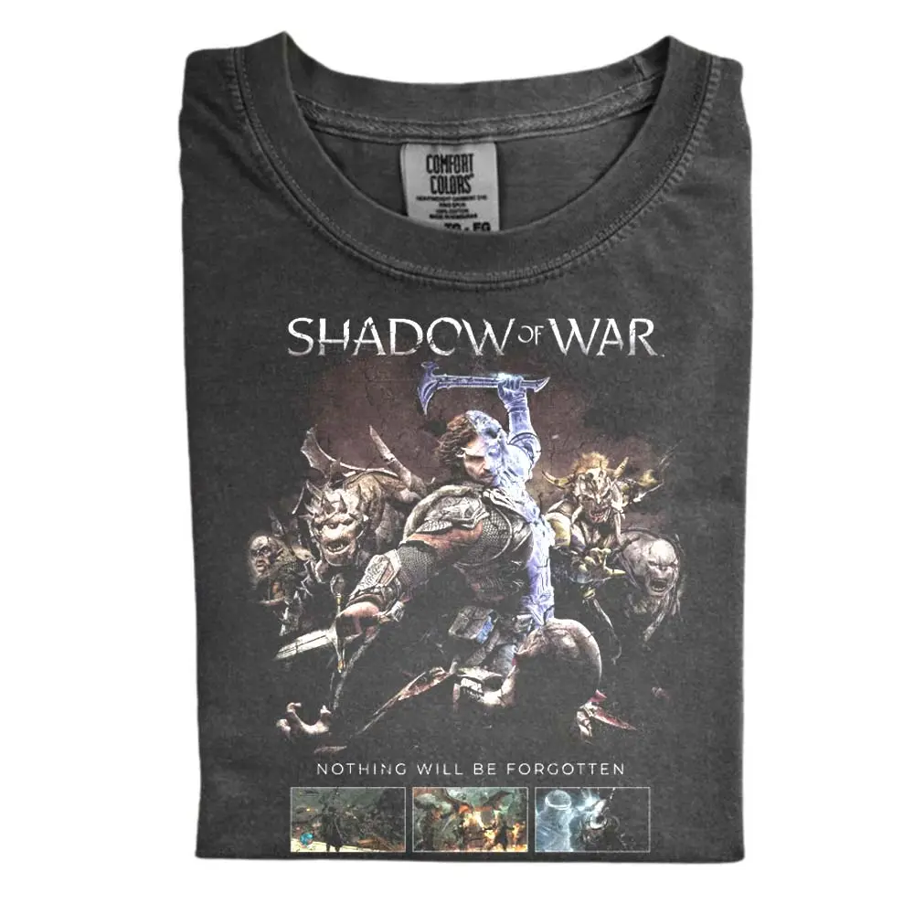 The Vintage Shadow of War Comfort Color Shirt, Middle-Earth Gaming Shirt, Vintage Gaming Shirt, Gift for Men, Gift for Women, Crew Neck T-shirt, Trending T-shirt