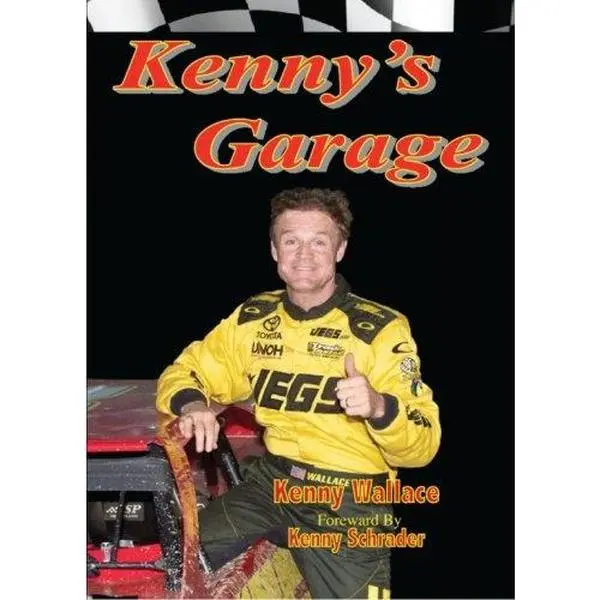Used English Paperback Book - Kenny's Garage by Kenny Wallace, Like New with Car Buying, Consumer Buying and Selling Tips, Easy Maintenance, Road Trip Advice, Seasonal Preparation Guides, Car Care Tips