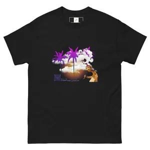 Palm Tree Creative Sunset Smoke Tee – 100% Cotton