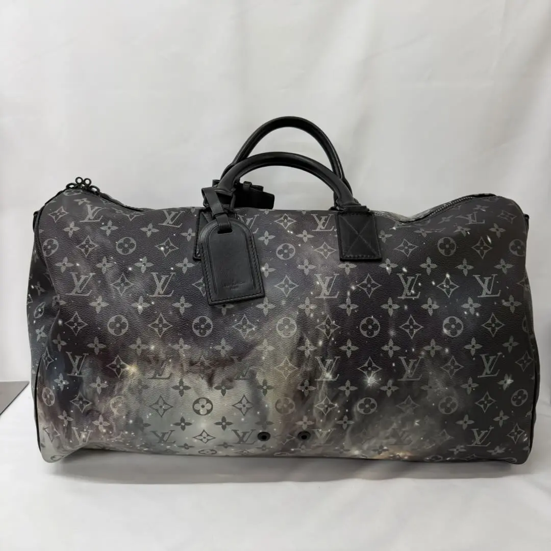 Pre-owned Louis Vuitton Keepall 50 Monogram Galaxy Leather Travel Bag