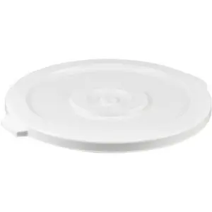 Global Industries 240463WH Plastic Trash Container with 44 gal White Garbage Can Lid