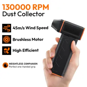 Electric Air Duster - 130000 RPM, Reusable, 3-Speed ​​Adjustable Turbine Air Compression Blower, Compressed air duster,Suitable for Computer Keyboard, Outdoor, Car, Home Cleaning.