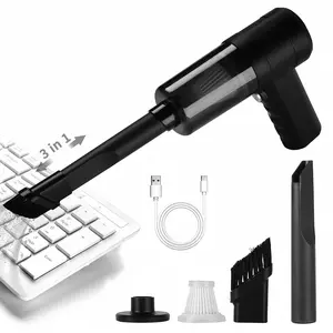 Mini Portable Vacuum Cleaner, Keyboard Wireless Handheld Vacuum with Brush Motor 4500PA High Power and TypeC, for Car,Office and Home Cleaning