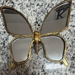 Butterfly Design Wall-mounted Mirror, 1 Count Vintage Resin Butterfly Wall Hanging Decor Home Decor for Living Room or Bedroom#TOP PICKS