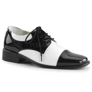 Men's Black and White Disco Shoes