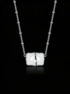 26-Piece Letter Belt Buckle Necklace Set, Copper Material, Durable Design, Perfect Gift for Men & Women, Ideal for Everyday Wear