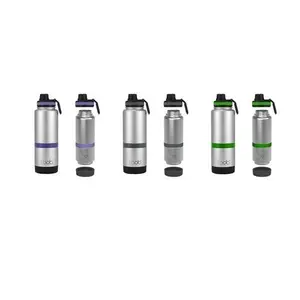 Double Wall Toob 25 oz Vacuum Insulated Bottle with 24 Hour Cold Retention Dishwasher Safe in Purple Green or Charcoal