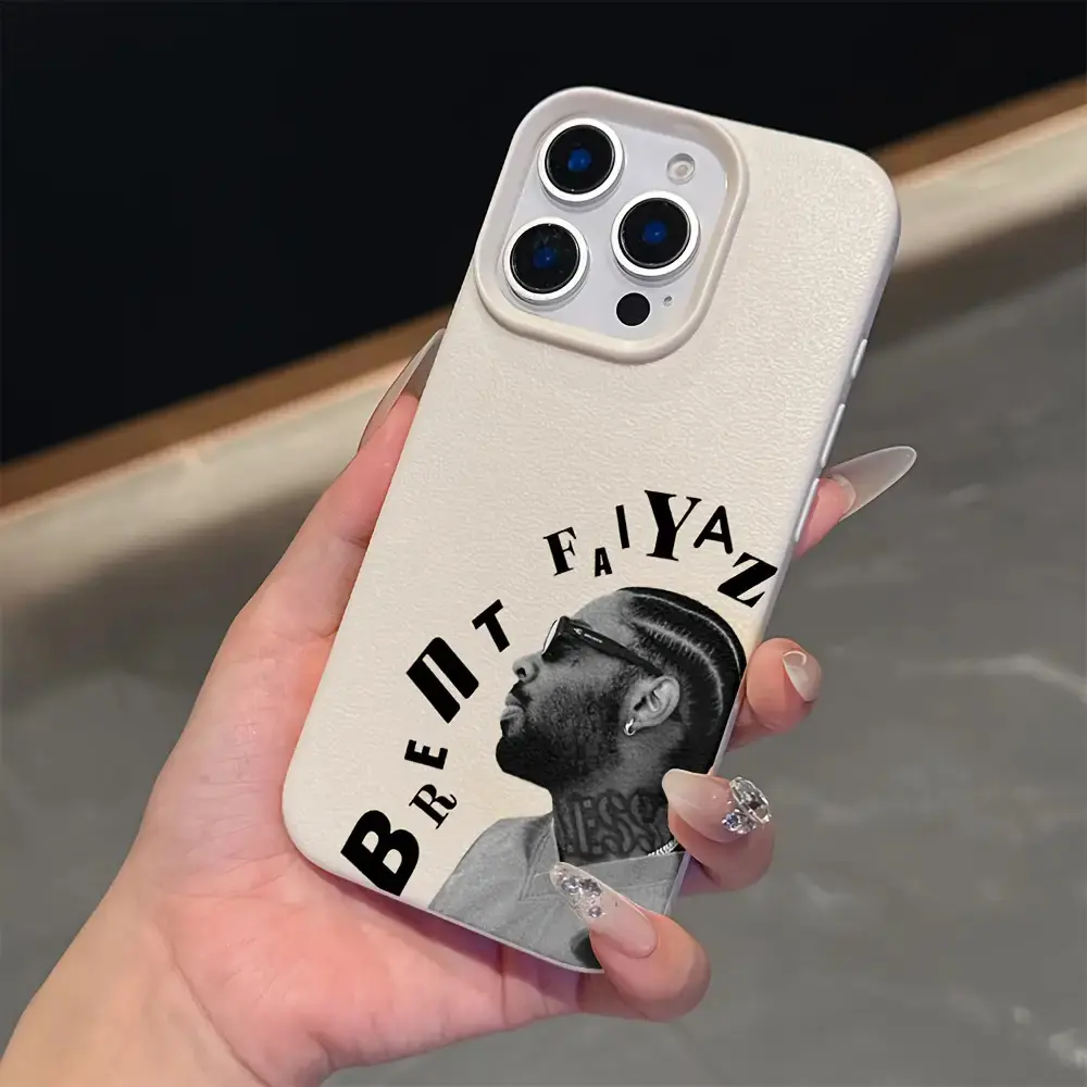 B-Brent Faiyaz Fashion Singer TPU iPhone Case - Shockproof Flexible Soft Back Cover Accessories for iPhone 17,16E,16,15,14,13,12,11 Pro Max,Air,X,XR,XSMAX,8,7 Plus - Handheld Protection, Couple Gift, Tpu Material
