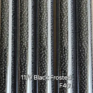 30GM Tube 11/0 Frosted Opaque Beads