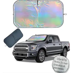 Foldable 210T Reflective UV Block Car Windshield Window Shades Keep Vehicle Cool in Summer Heat Universal Fit for Cars SUVs Trucks Easy to Install & Store