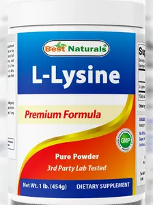 Best Naturals L-Lysine Powder, 1 Pound - 100% Pure