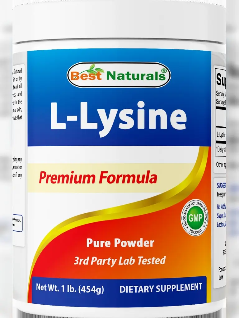 Best Naturals L-Lysine Powder, 1 Pound - 100% Pure Best Naturals L-Lysine Powder, 1 Pound - 100% Pure