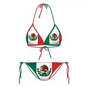 Mexico Flag Bikini Swimsuits Set Mexico Flag Bikini Swimsuits Set