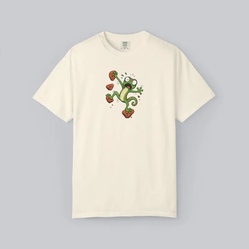 Funny Gecko Shirt, Rock Climbing Tee, Bouldering Gift