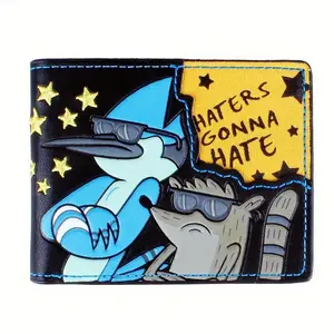 Cartoon Wallet Men's Wallet |   Boy's Wallet |   Haters Gonna Hate Embroidery. |   Ideal Choice for Holiday Gifts