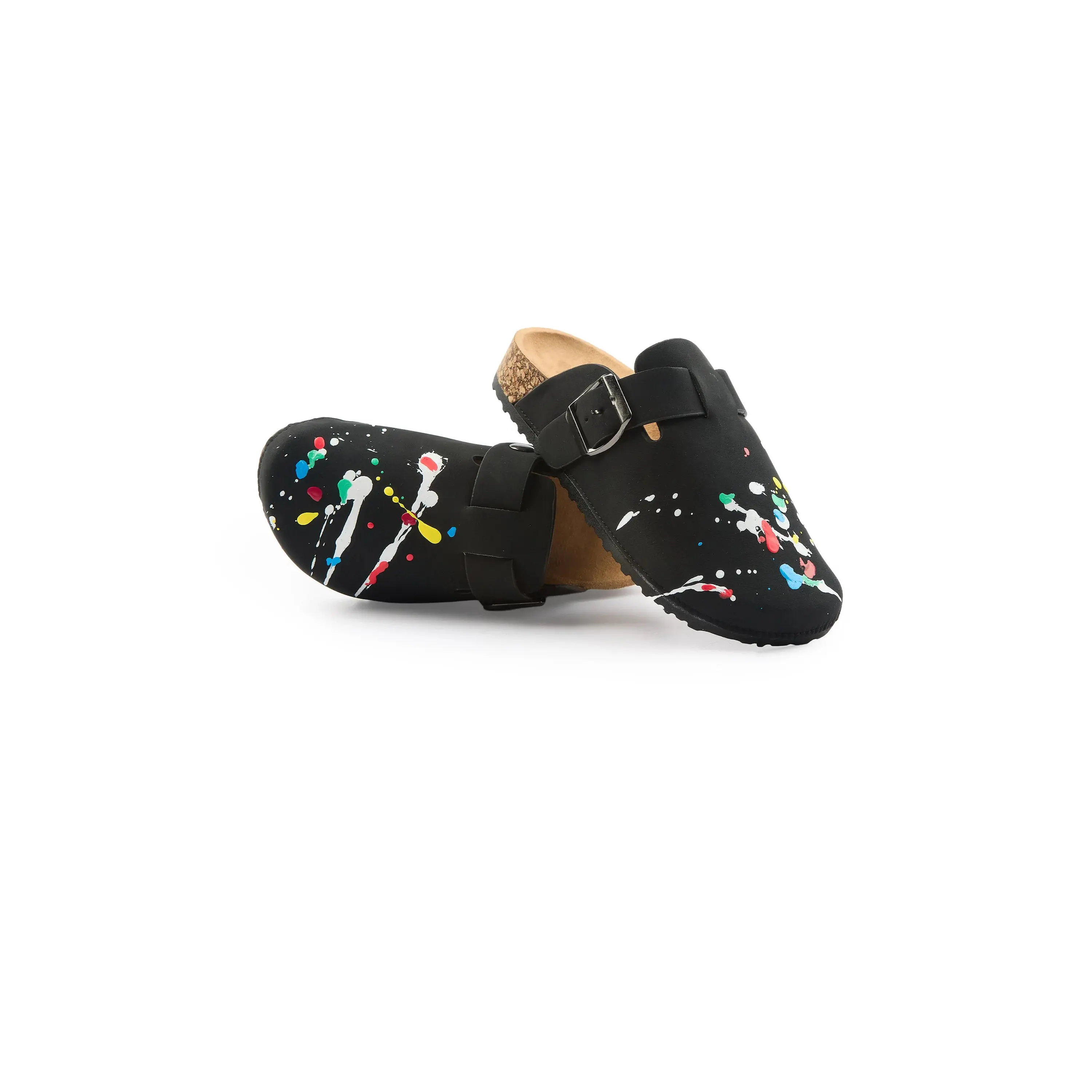 Boys Art Dist Black/Multi Slip On