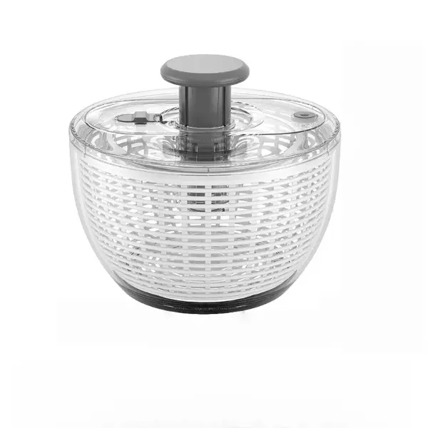 Vegetable dryer, salad blender, salad trimmer, lettuce dryer, easy to press with one hand, comfortable and retractable pushers and buttons for vegetables, herbs, berries, fruits