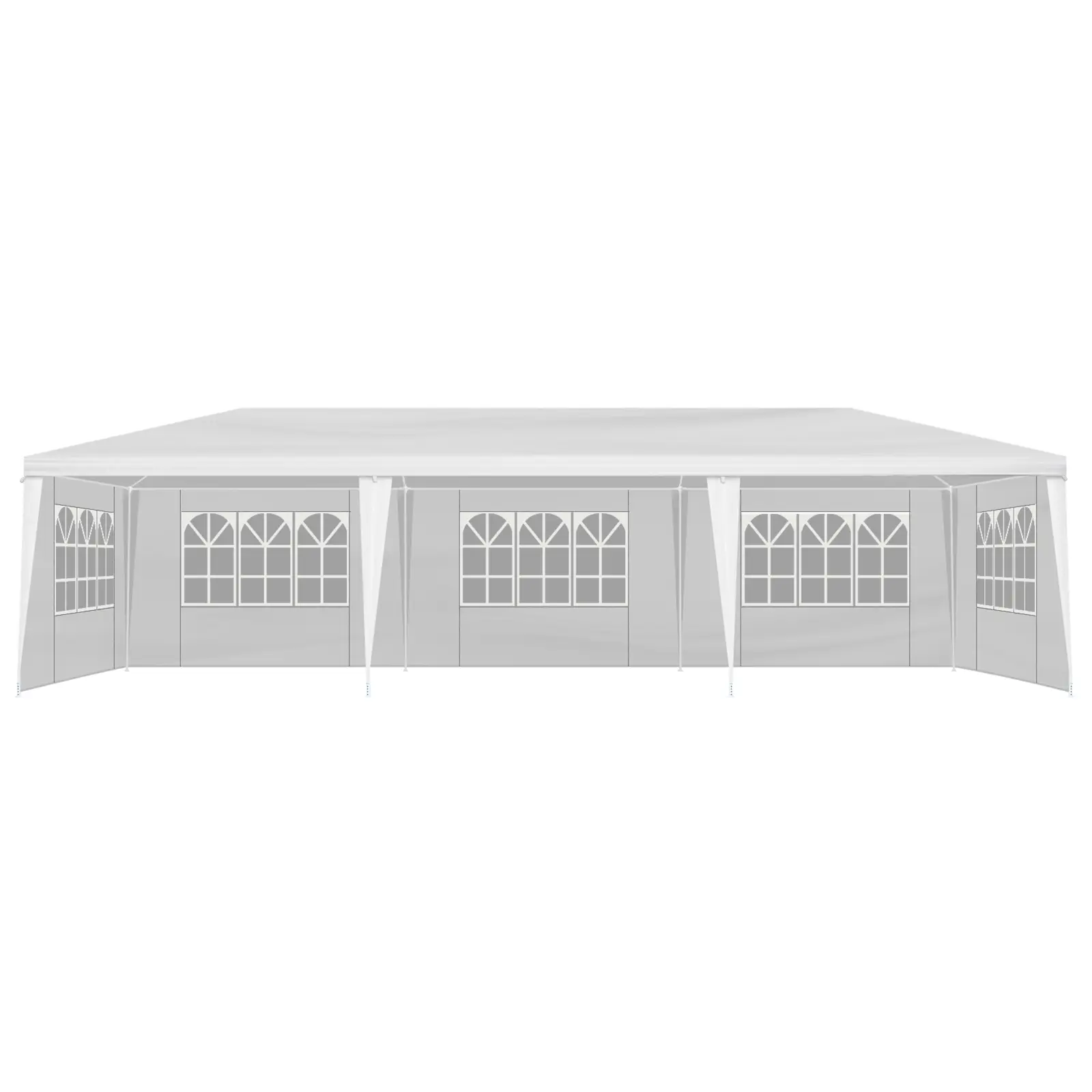 10x30ft Wedding Party Tent with 5 Removable Sidewalls - Heavy Duty Outdoor Event Canopy for Weddings Markets Backyard - Portable Weatherproof Shelter