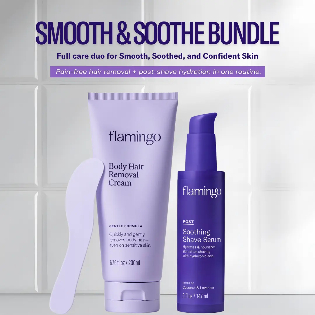 Smooth and Soothe Bundle Hair Removal and Body Care Cream Soothing Lightweight Serum Scent