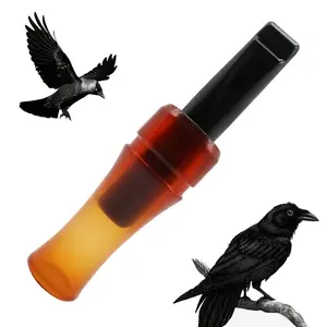 outdoors      Realistic Crow Call Whistle - Transparent Brown PVC, Perfect for Hunting & Outdoor Adventures, Ideal Gift for Hunting Enthusiasts, Outdoor Game Call Whistle | Lifelike Crow Sound | Durable Outdoor Gear, Crow Song